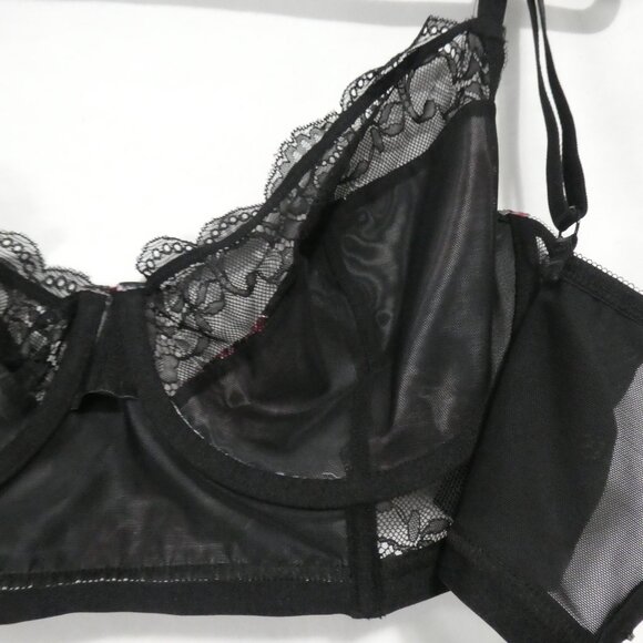 TORRID CURVE | size 2 | Elegant Floral Lace Bra With Rose Design | Underwire - Picture 11 of 16